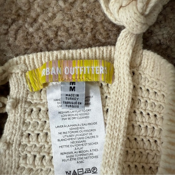 Cream Crochet Knit Top urban outfitters - Picture 3 of 4